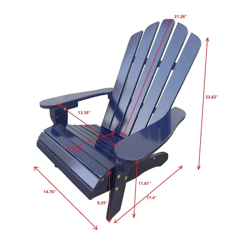 Outdoor Wood Children Adirondack Chair