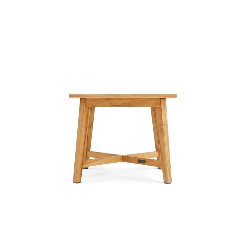Winston All-Natural Teak Outdoor 24  Square Side Table