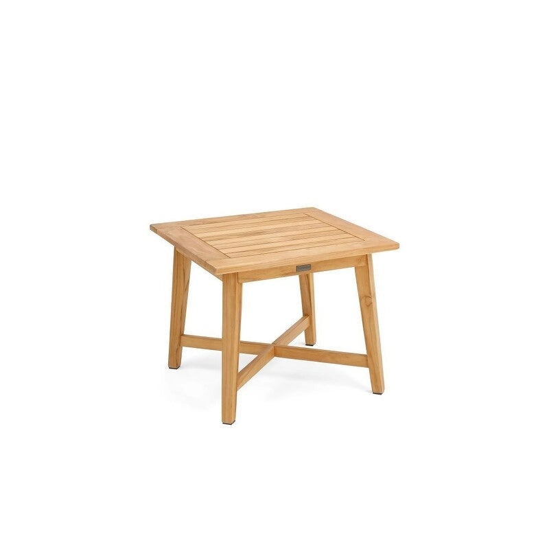 Winston All-Natural Teak Outdoor 24  Square Side Table