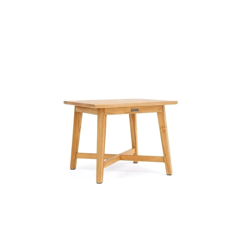 Winston All-Natural Teak Outdoor 24  Square Side Table
