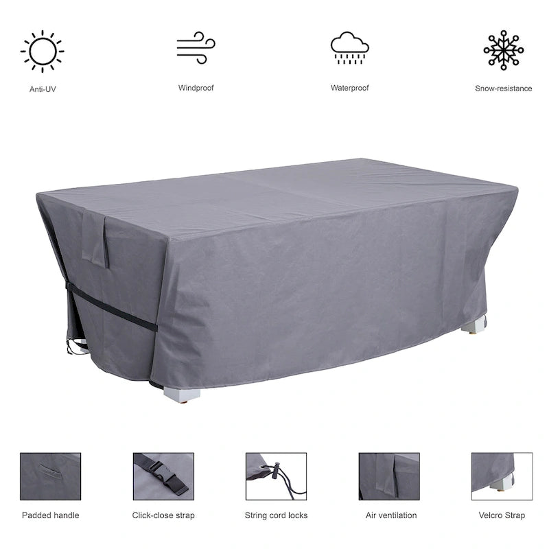 Newport Outdoor Patio 7ft Slate Pool Table 6-Seater Dining Set with 4 Benches & Accessories, Cement Finish