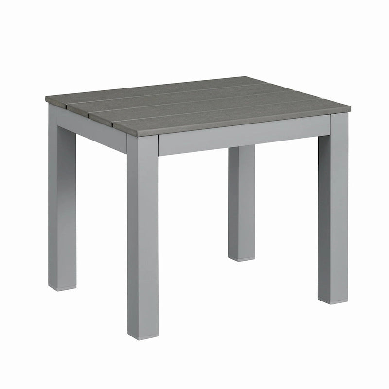 Newport Outdoor Patio 7ft Slate Pool Table 6-Seater Dining Set with 4 Benches & Accessories, Cement Finish