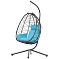 Indoor Outdoor Swing Chair with Stand for Bedroom Living Room Balcony