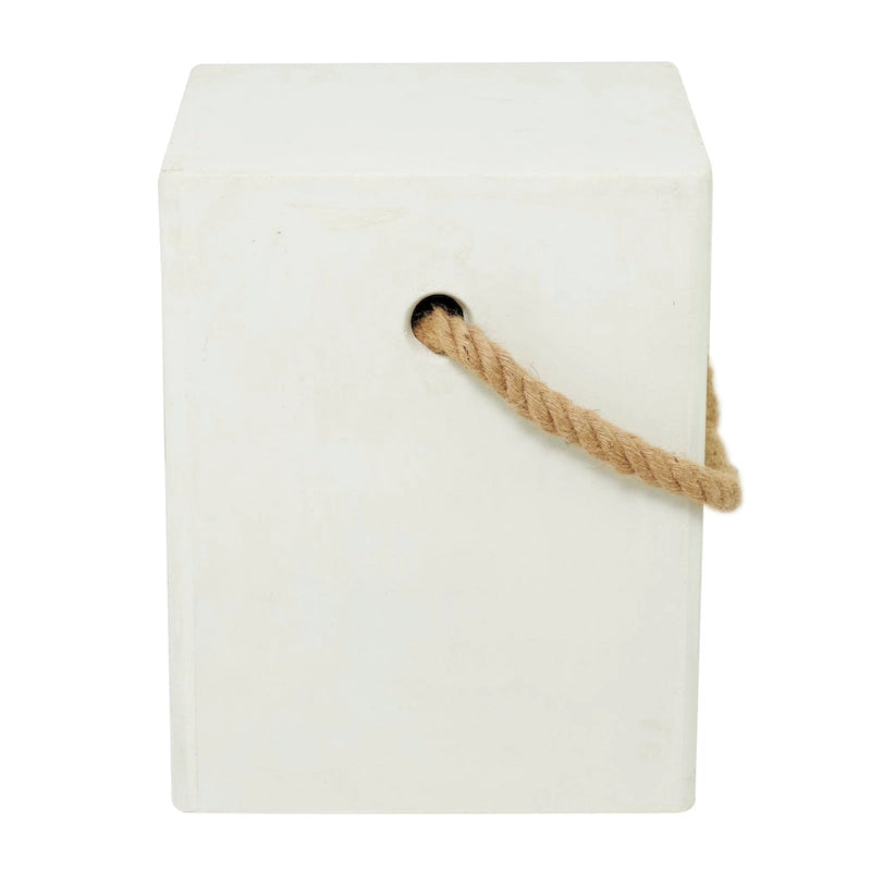 Fiber clay Contemporary Outdoor Accent Table - 15 x 15 x 18