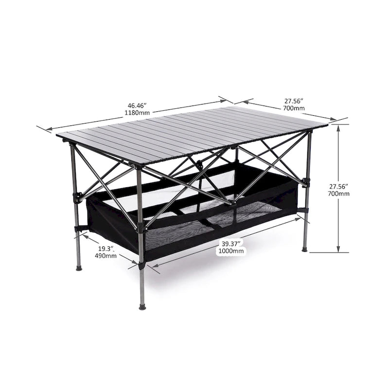 Set of 5, Folding Outdoor Table and Chair Set