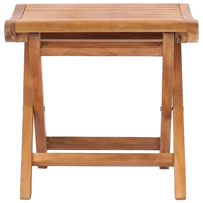 Chic Teak Italy Teak Wood Outdoor Footstool / Side Table, made from A-Grade Teak Wood