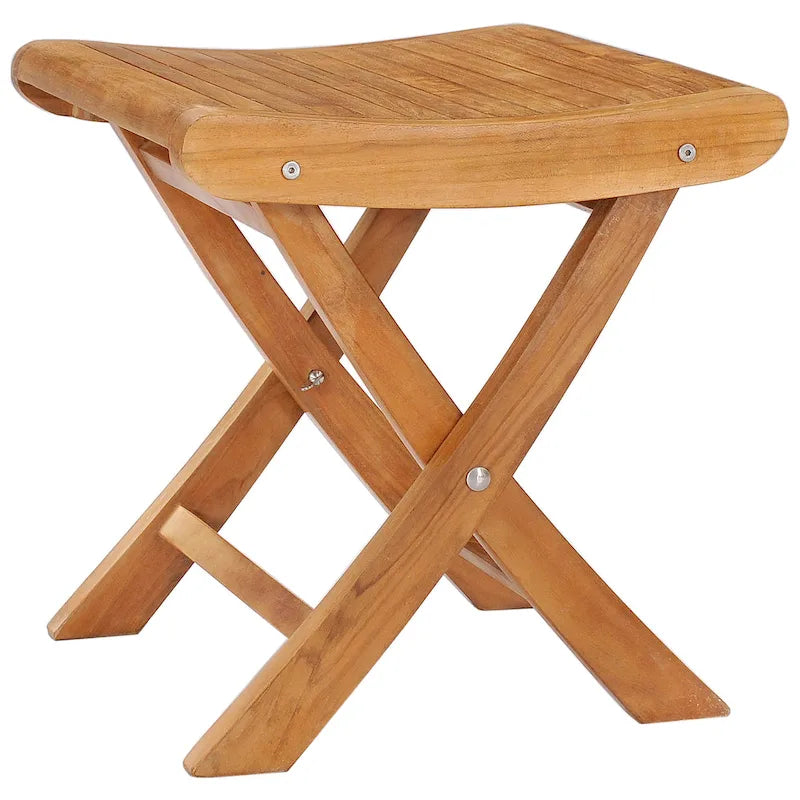 Chic Teak Italy Teak Wood Outdoor Footstool / Side Table, made from A-Grade Teak Wood