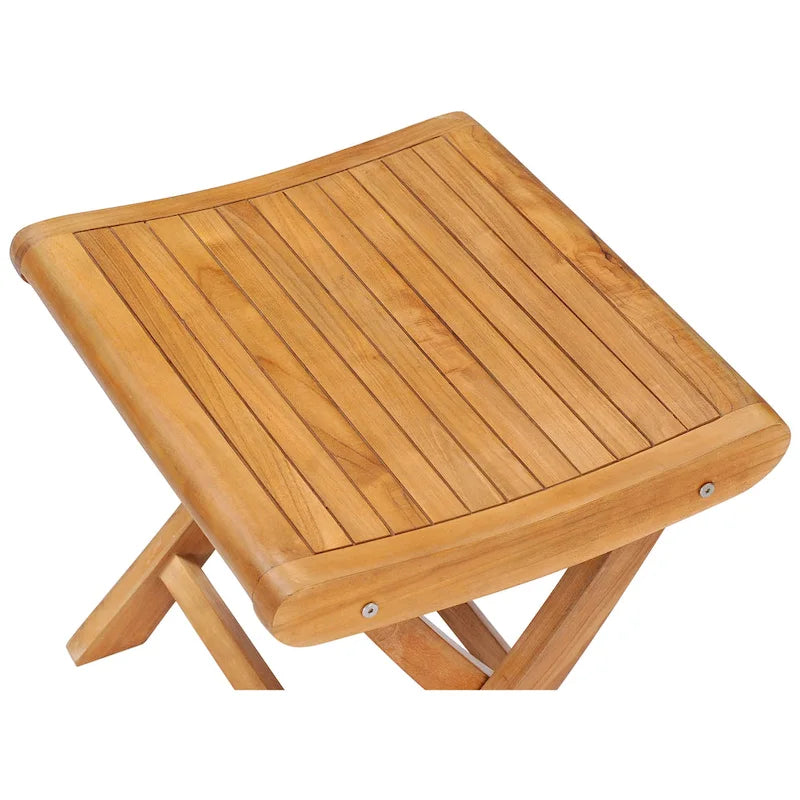 Chic Teak Italy Teak Wood Outdoor Footstool / Side Table, made from A-Grade Teak Wood