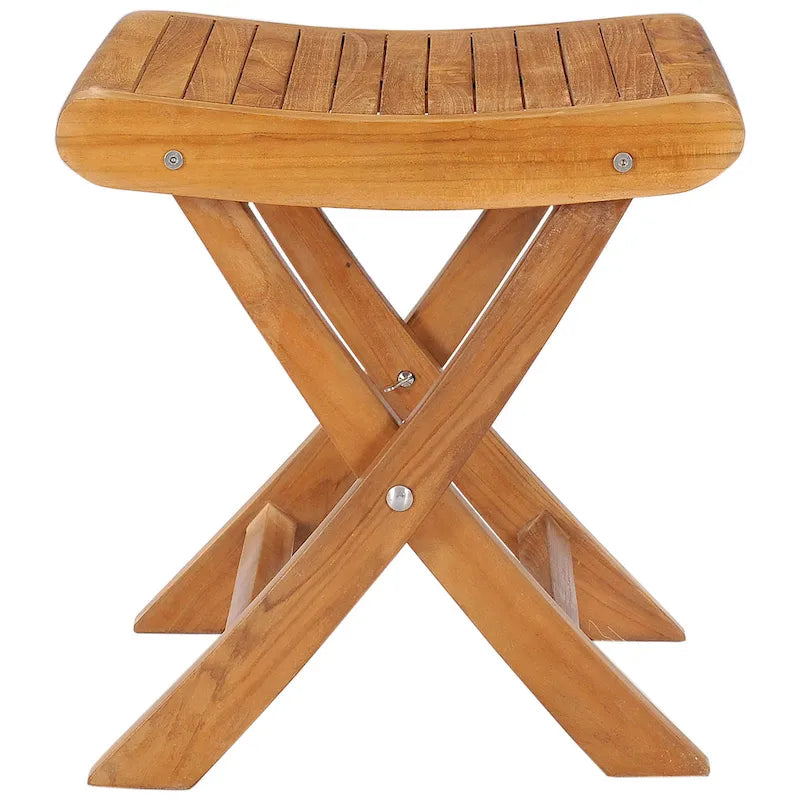 Chic Teak Italy Teak Wood Outdoor Footstool / Side Table, made from A-Grade Teak Wood