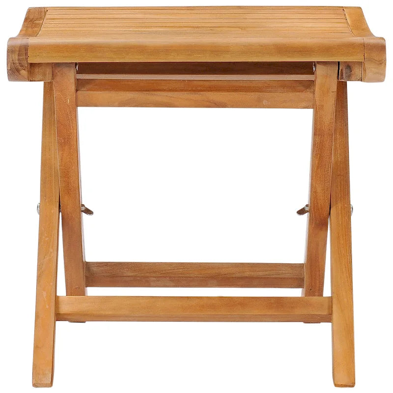 Chic Teak Italy Teak Wood Outdoor Footstool / Side Table, made from A-Grade Teak Wood