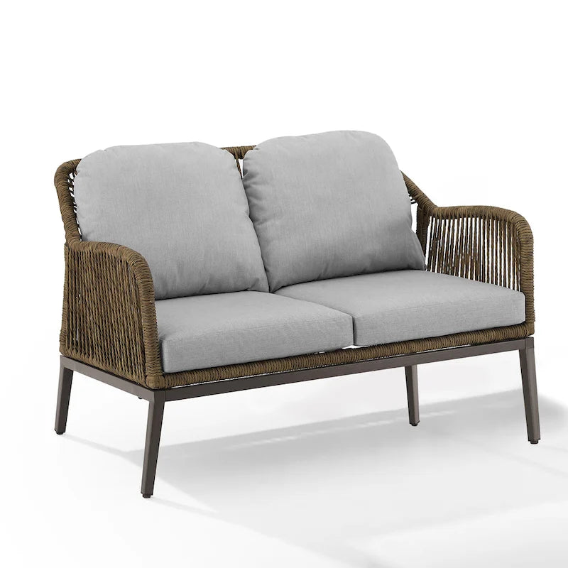 Haven 2Pc Outdoor Wicker Conversation Set - 75 D x 48 W x 29.75 H