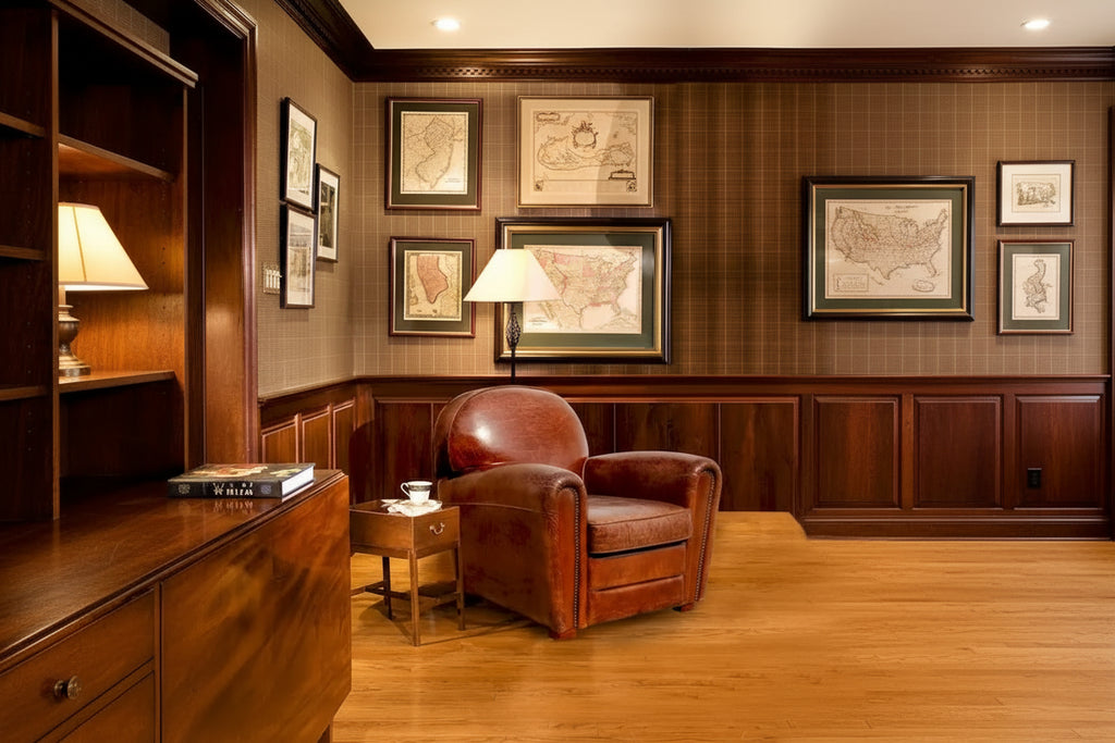 Genuine Leather Paris Club Chair, Brown