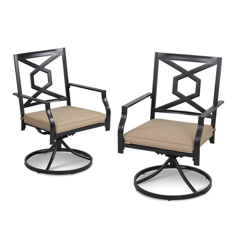 Outdoor Set With Swivel Chairs