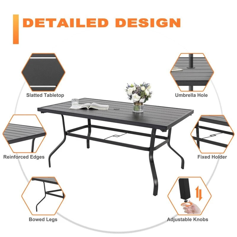 Outdoor Set With Swivel Chairs