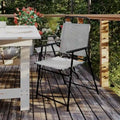 Set of 2 All-Weather Textilene Patio Sling Chairs with Armrests