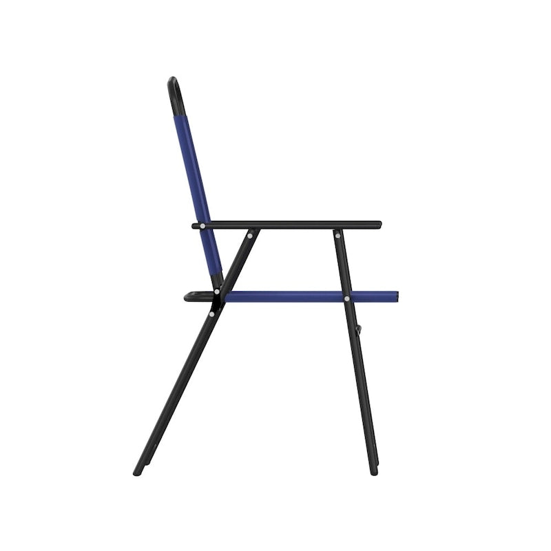 Set of 2 All-Weather Textilene Patio Sling Chairs with Armrests