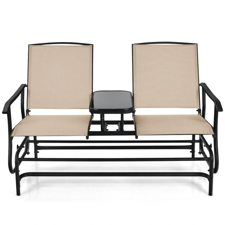 Comfortable 2-Person Loveseat for Patio and Garden - 57  x 28  x 38  (L x W x H)