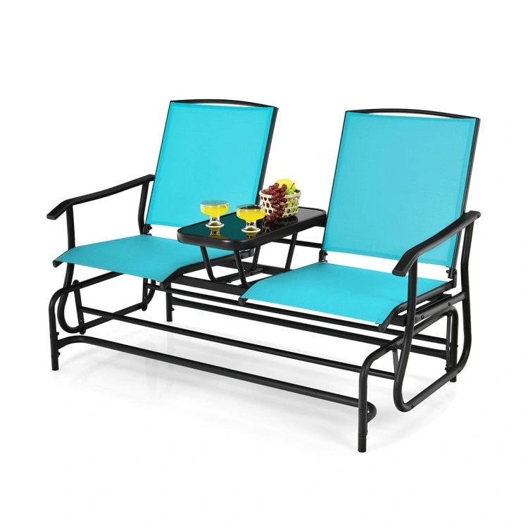 Comfortable 2-Person Loveseat for Patio and Garden - 57  x 28  x 38  (L x W x H)