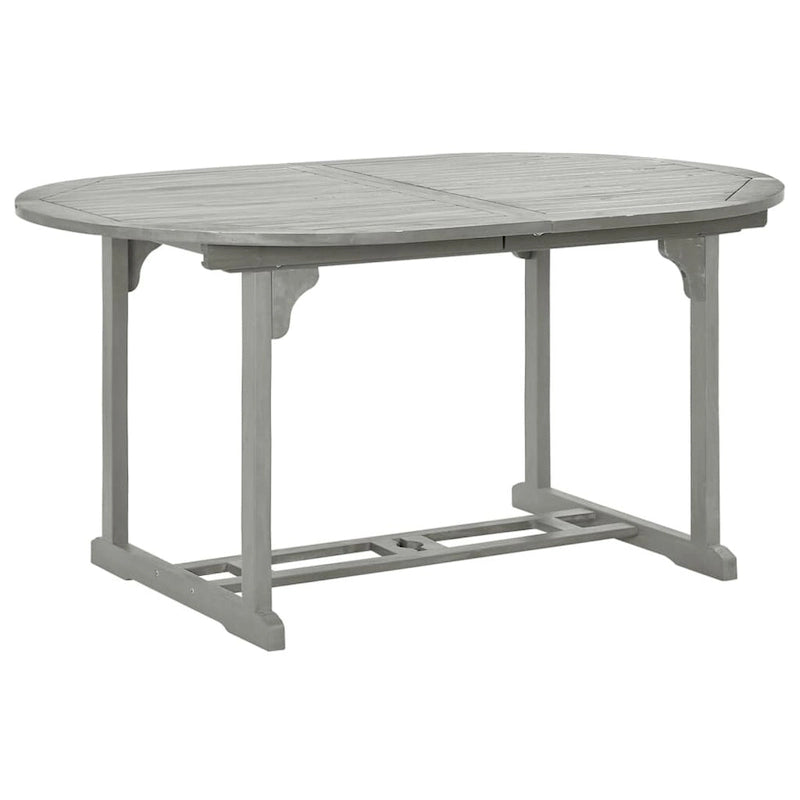 vidaXL Solid Wood Acacia Patio Dining Set 7 Piece Garden Seat Oval/Rectangular