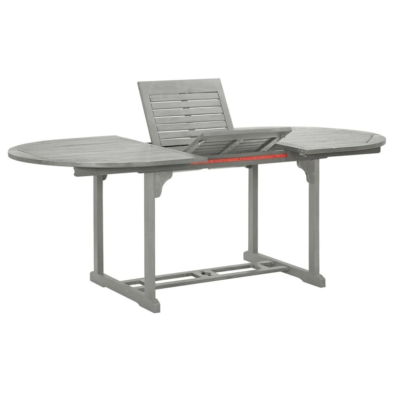 vidaXL Solid Wood Acacia Patio Dining Set 7 Piece Garden Seat Oval/Rectangular