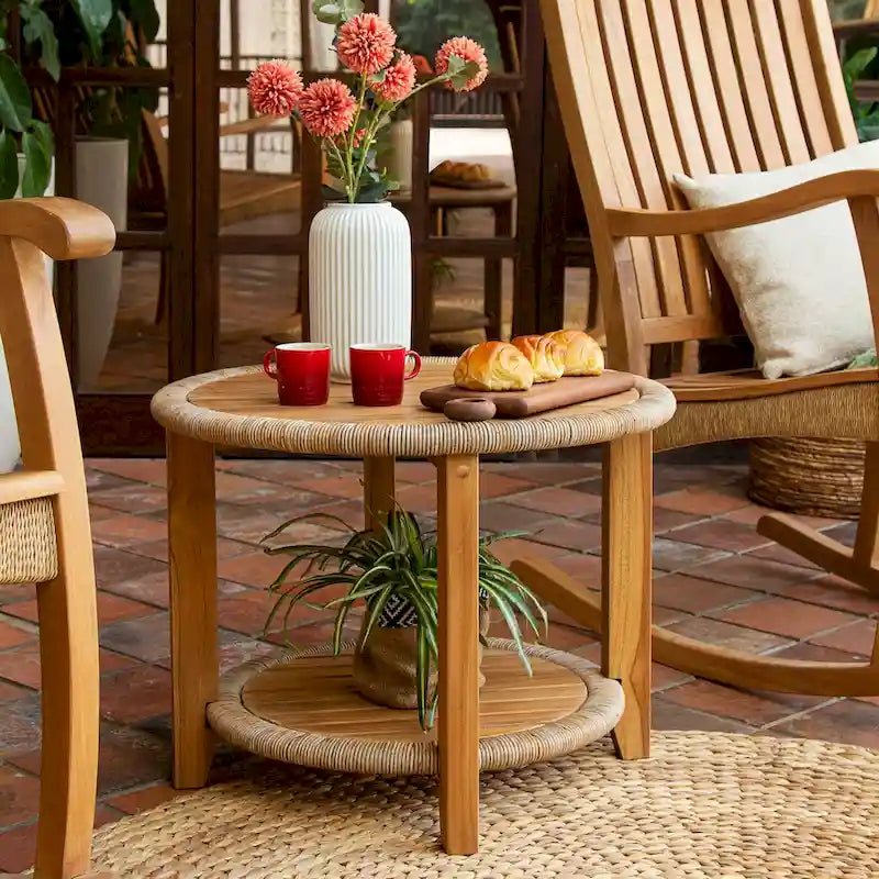 Cambridge Casual Seaside Teak Outdoor Side Table