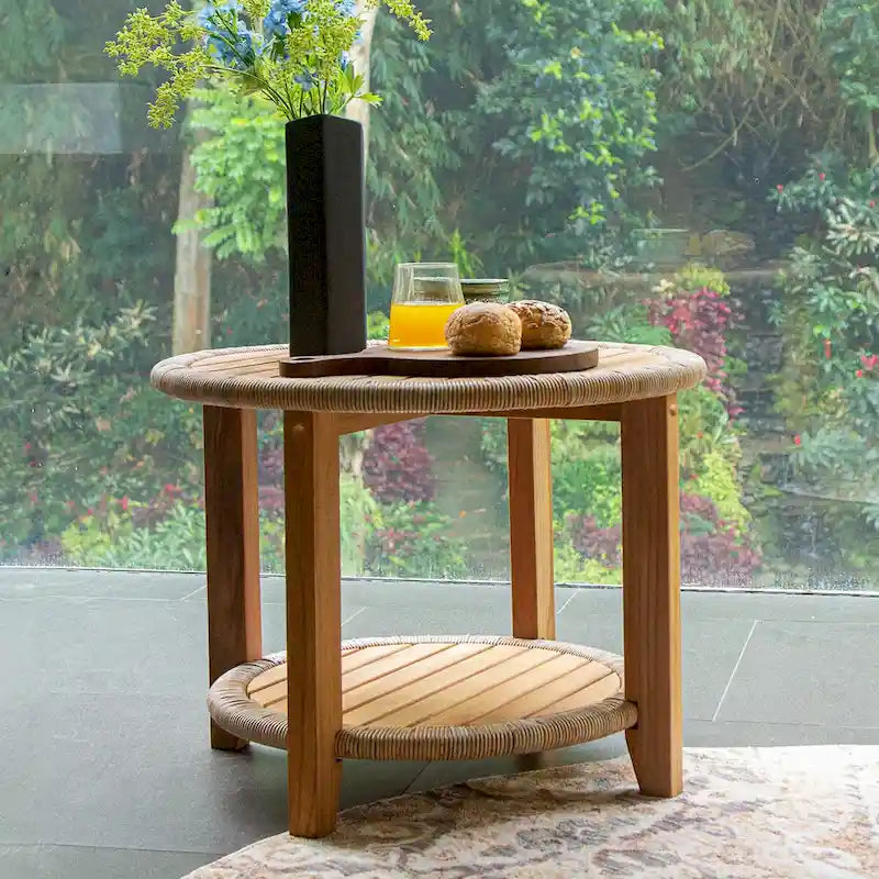 Cambridge Casual Seaside Teak Outdoor Side Table