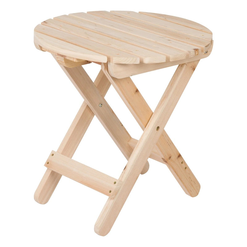 Remedy 19 Assembled Cedar Wood Round Collapsible Folding Table – Dons ...