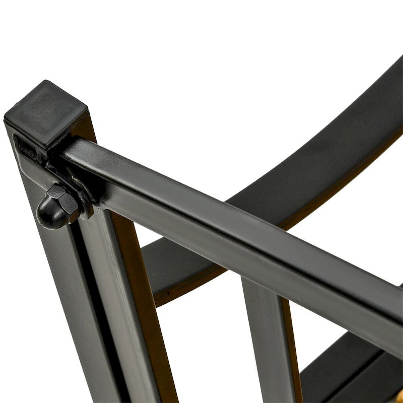 Outsunny 50  Wood Garden Bench with Backrest and Steel Frame