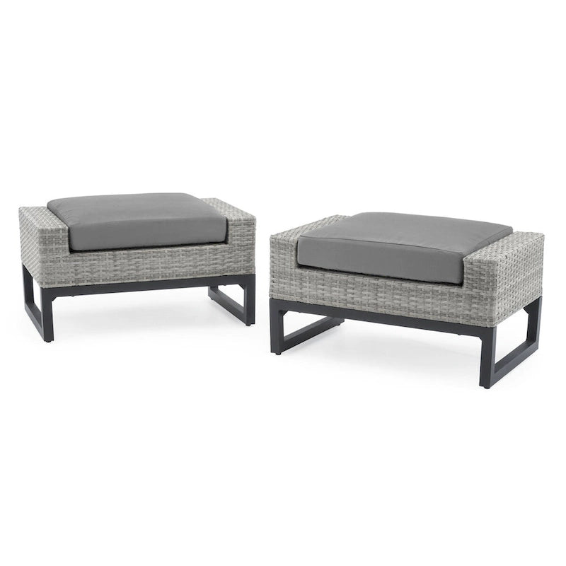 Milo 5 Piece Sunbrella Outdoor Patio Motion Club Set