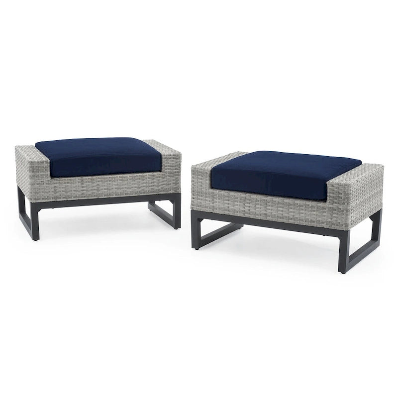Milo 5 Piece Sunbrella Outdoor Patio Motion Club Set