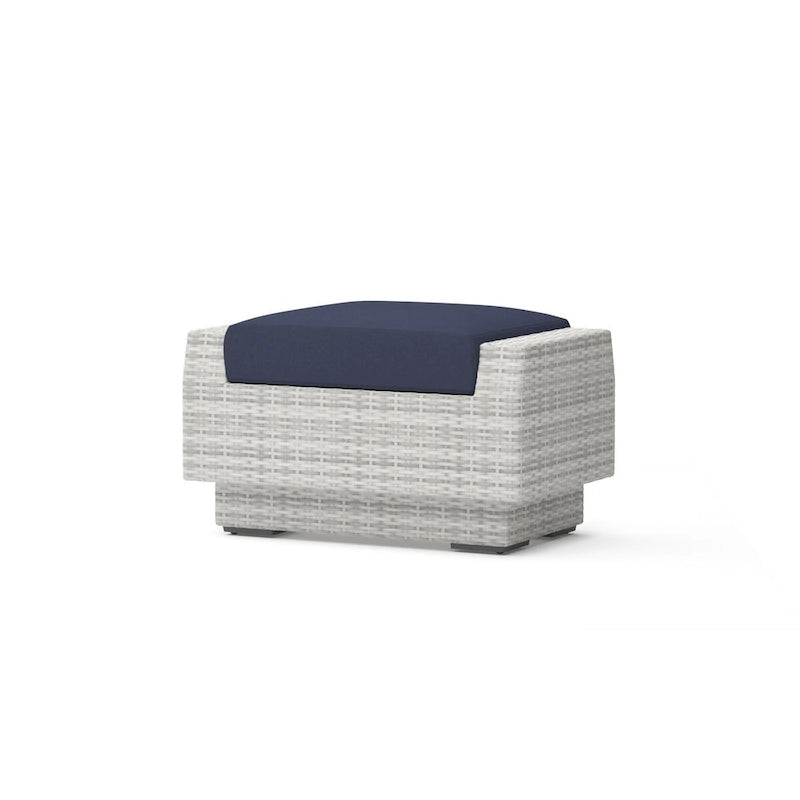 Cannes 5 Piece Aluminum Outdoor Motion Club & Ottoman Set