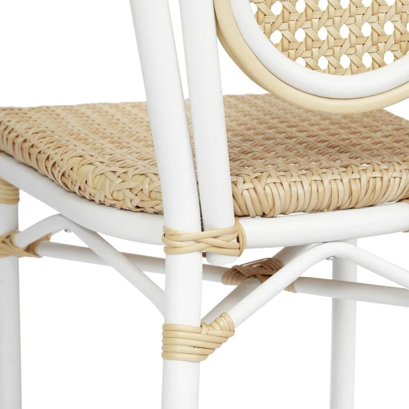 All-Weather Commercial Paris Chair with Metal Frame - N/A