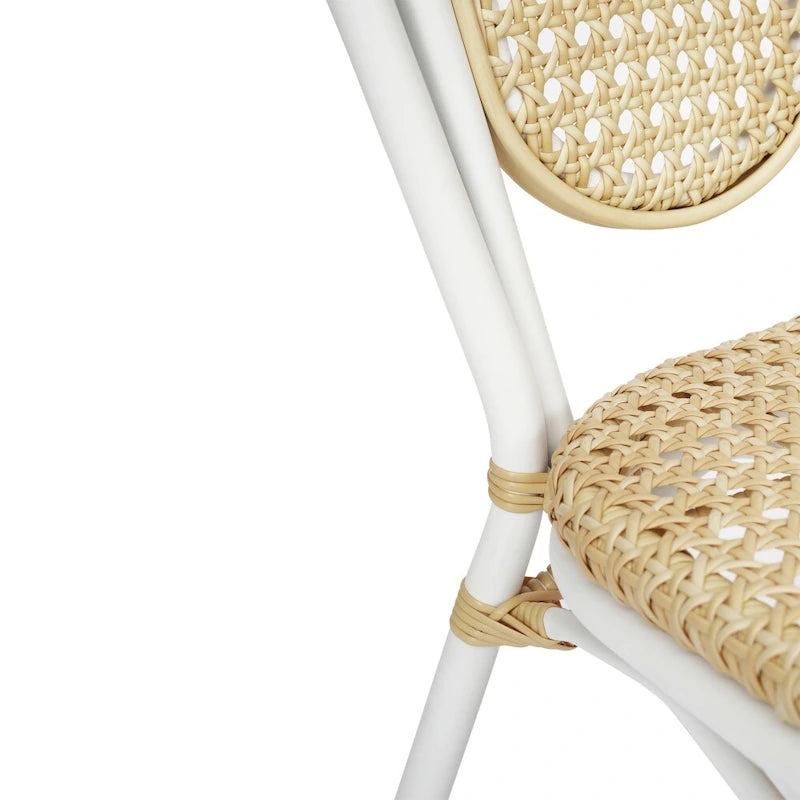 All-Weather Commercial Paris Chair with Metal Frame - N/A