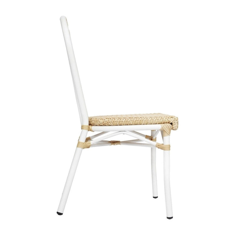 All-Weather Commercial Paris Chair with Metal Frame - N/A
