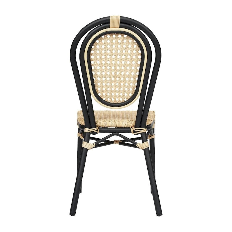 All-Weather Commercial Paris Chair with Metal Frame - N/A