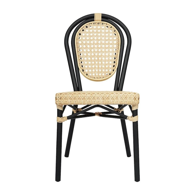 All-Weather Commercial Paris Chair with Metal Frame - N/A