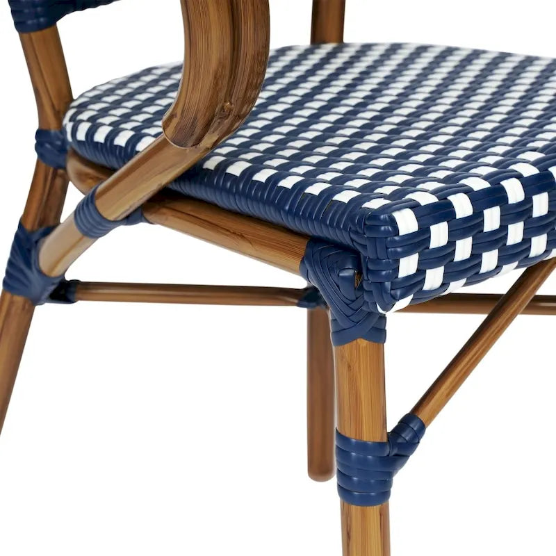 Stacking Bistro Chairs with Metal Frames