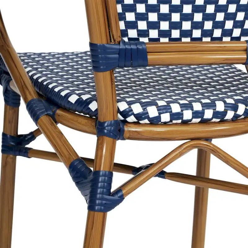 Stacking Bistro Chairs with Metal Frames