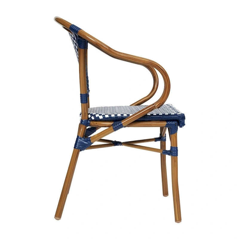 Stacking Bistro Chairs with Metal Frames