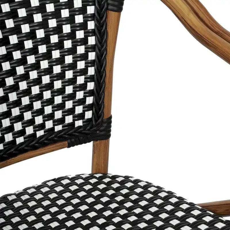 Stacking Bistro Chairs with Metal Frames