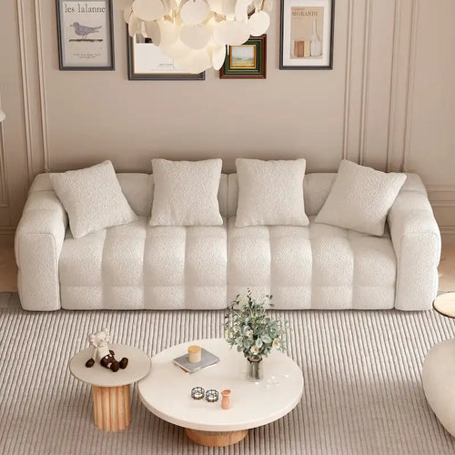 100.8 Teddy Velvet Sofa CouchModern Loveseat/Sofa/Couch with Armrest