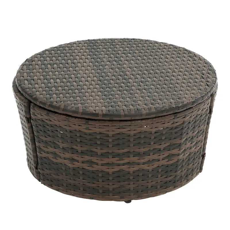 Beige Outdoor Daybed with Adjustable Canopy & Convertible Design