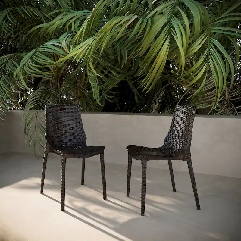 Lumina outdoor patio chair, set of two