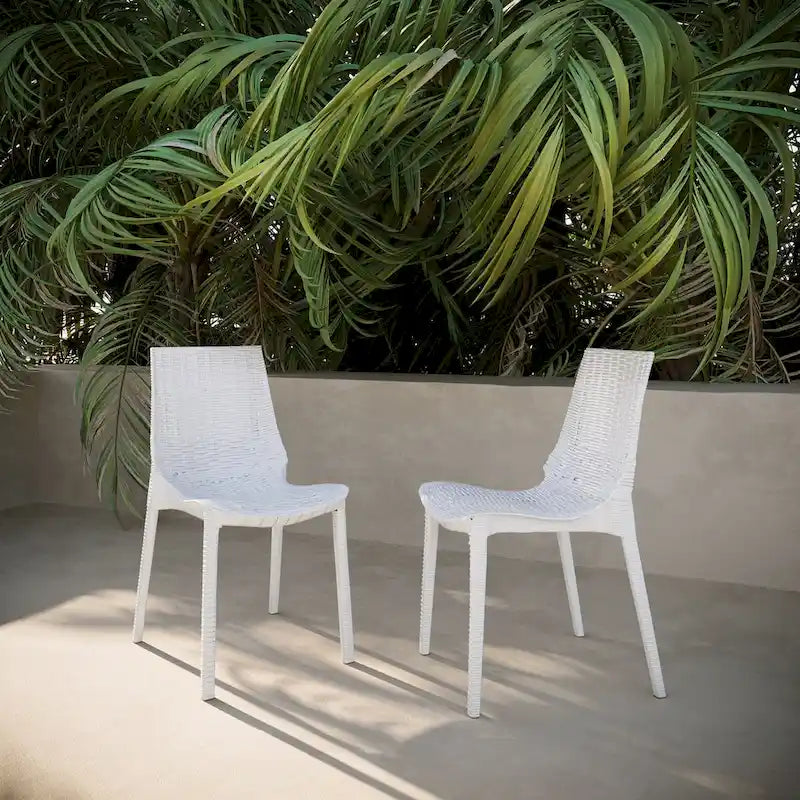 Lumina outdoor patio chair, set of two