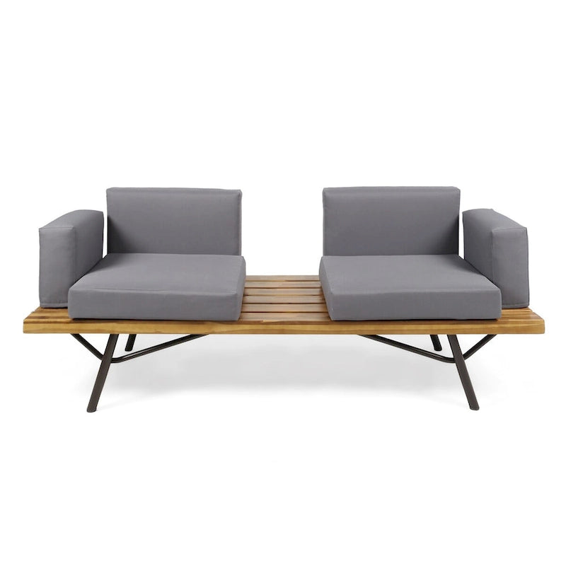 Acacia Wood Outdoor Sofa