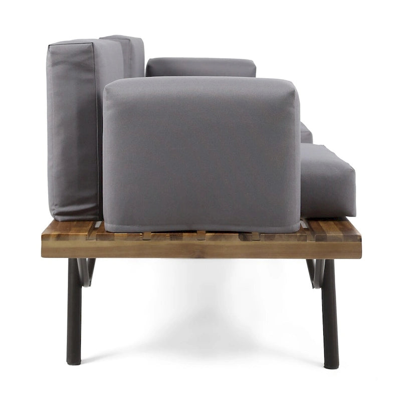 Acacia Wood Outdoor Sofa