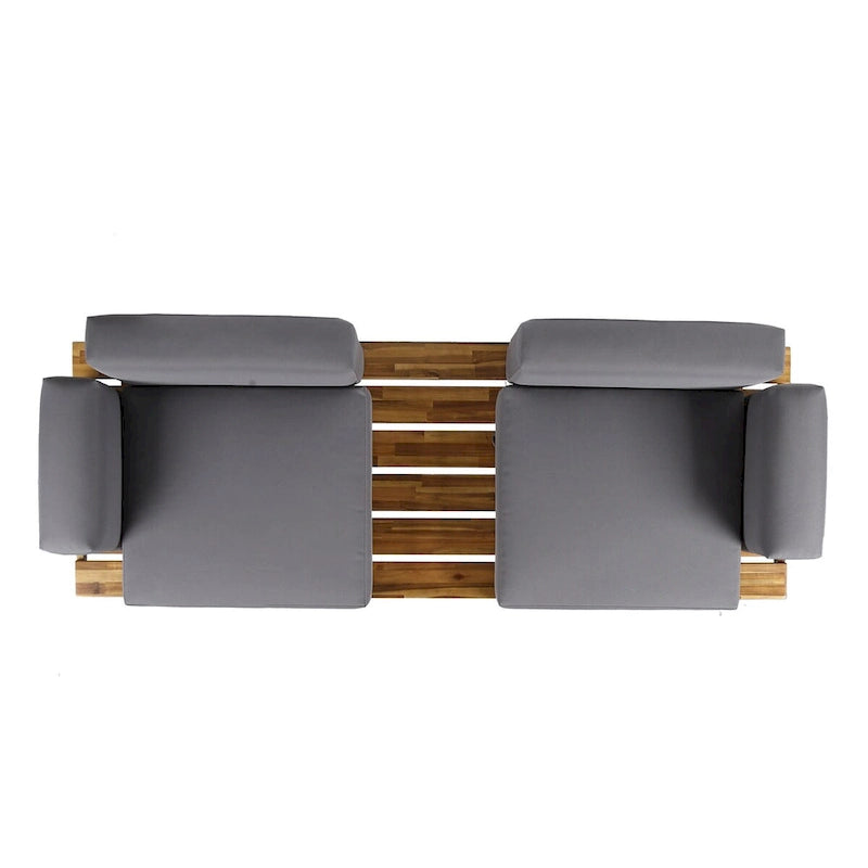 Acacia Wood Outdoor Sofa