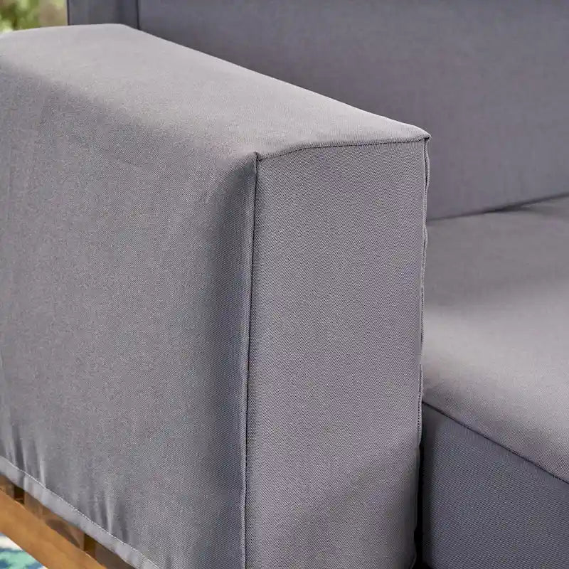 Acacia Wood Outdoor Sofa
