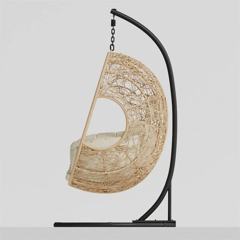 New Comming Outdoor Indoor PE wicker Swing Egg Chair