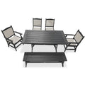 LuXeo Tuscany Woven Rattan Dining 6-Piece Set